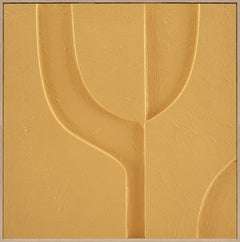 3D wanddecoratie met lijst Organisch ray flower 80x80 cm (Magazijn sale)