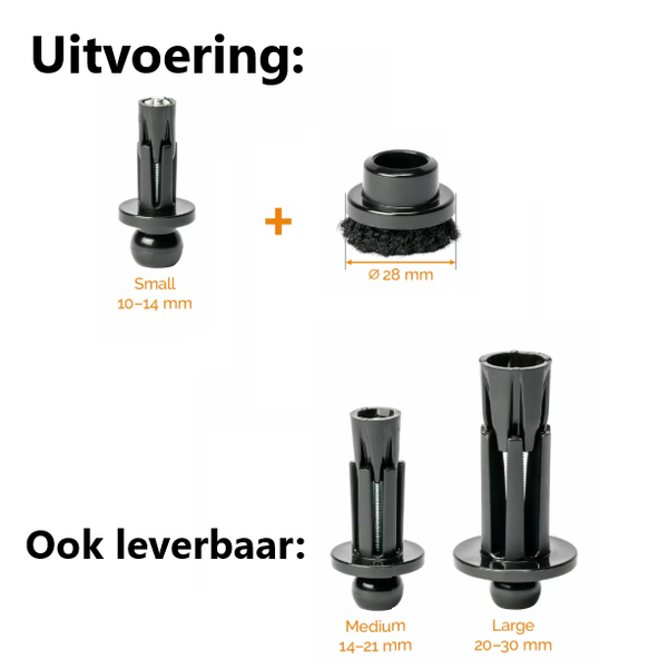 Scratch no More® Vloerglijders holle poten - Footfixx hollow small (10-14 mm) (4 stuks)