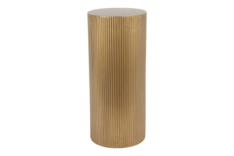 Bloemen/vazen zuil Bradly goud - 80 cm hoog