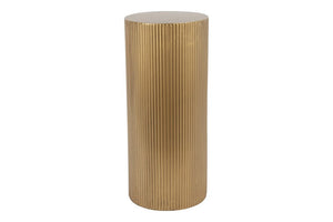 Bloemen/vazen zuil Bradly goud - 80 cm hoog