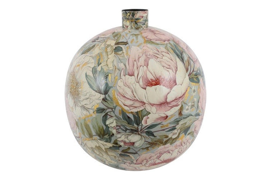 Ronde bloemenvaas Peony - 43x43x49 cm