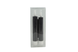 2 stuks LED Dinerkaars rustiek zwart - 15 cm hoog + afstandsbediening (Countryfield)