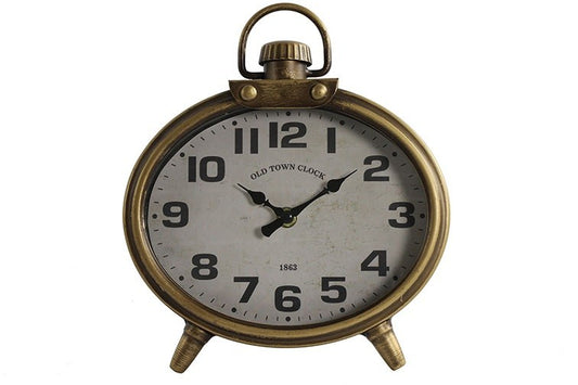 Tafelklok Norwin goud 21x13x23 cm (magazijn opruiming)