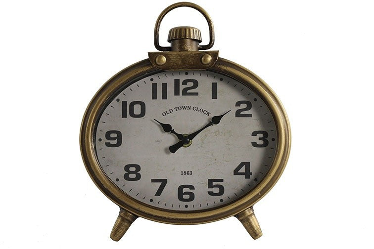 Tafelklok Norwin goud 21x13x23 cm (magazijn opruiming)