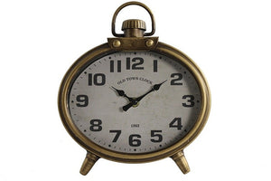 Tafelklok Norwin goud 21x13x23 cm (magazijn opruiming)