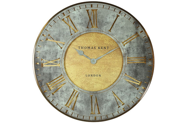 Countryfield radarklok rond Florentine marmer/groen - Ø74 cm