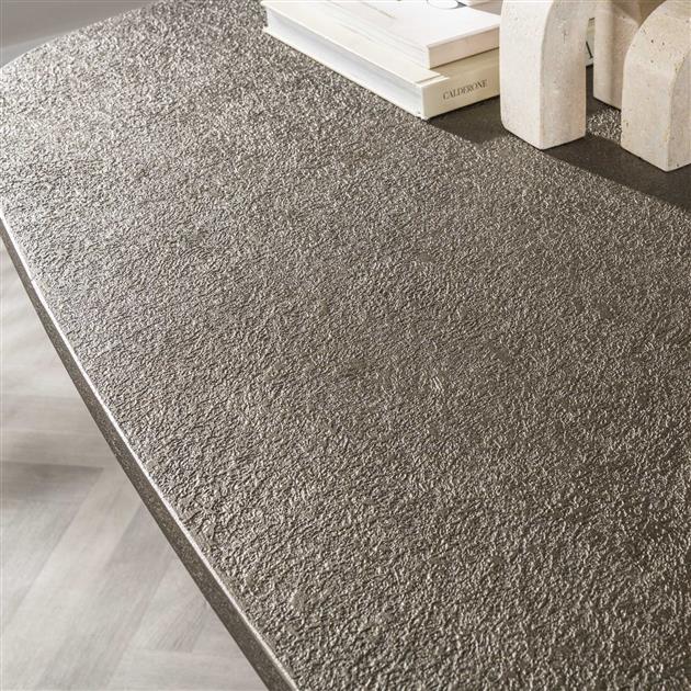 Eettafel Bronvik deens ovaal 180x90 cm / Brons liquid metal (Magazijn sale)