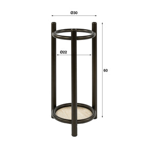 Paraplubak Luno rond / Drift brown