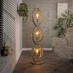 Vloerlamp Turn Around 3-lichts / Beige