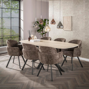 Armstoel Embrace draaibaar / Hoven taupe