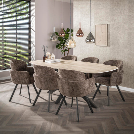 Armstoel Embrace draaibaar / Hoven taupe