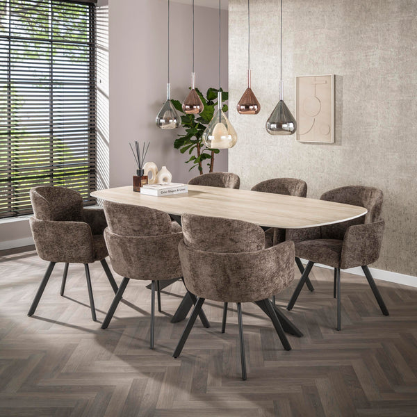 Armstoel Embrace draaibaar / Hoven taupe