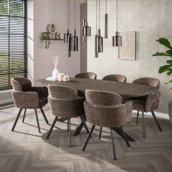 Armstoel Embrace draaibaar / Hoven taupe