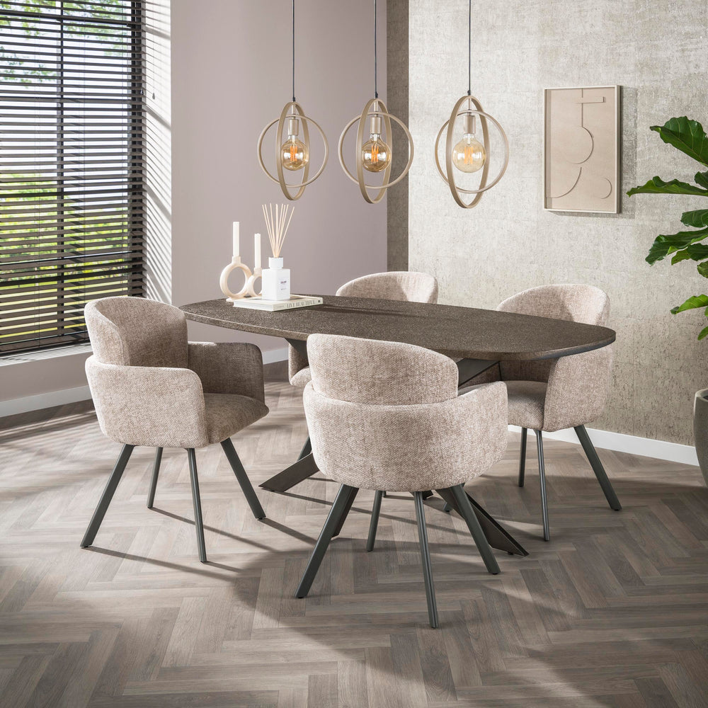 Armstoel Embrace draaibaar / Hoven zand kleur