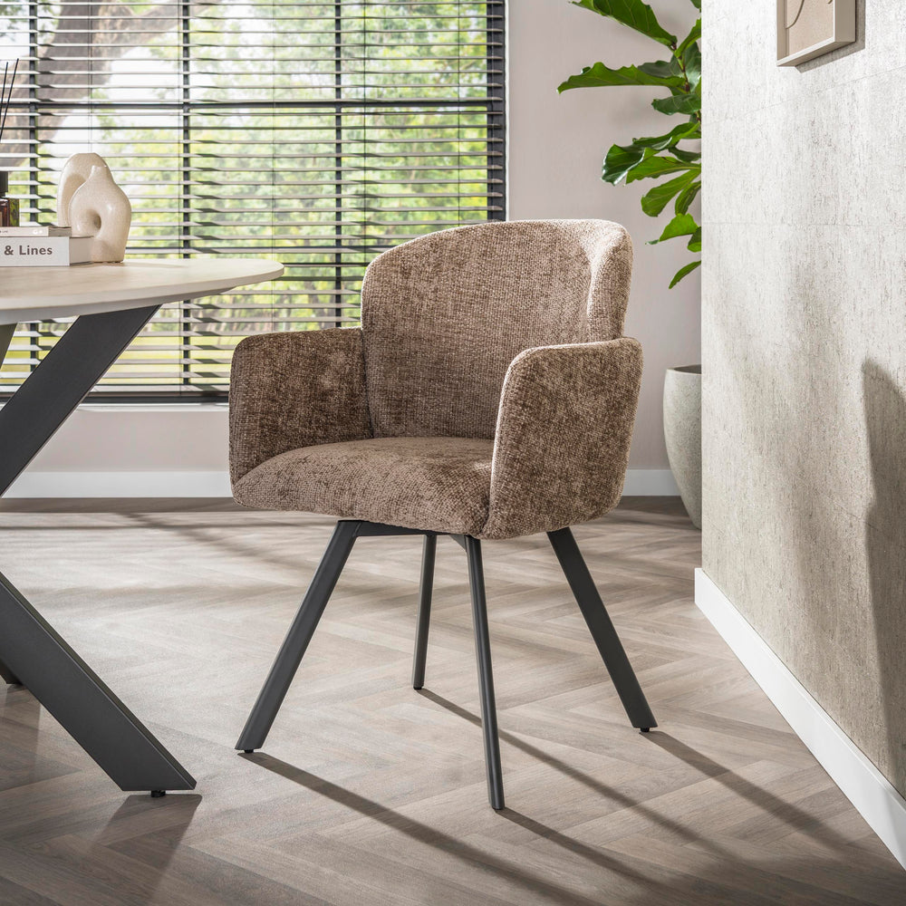 Armstoel Embrace draaibaar / Hoven champagne