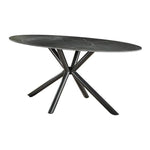 Eetkamertafel 180 oval ceramic / Ceramic natural black (Magazijn sale)