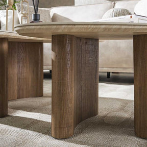 Salontafel set/2 Romano organic / Ceramic travertine