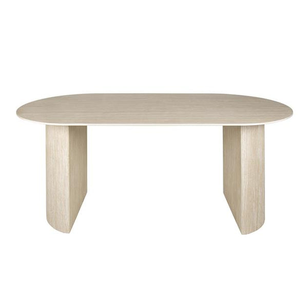 Eetkamertafel 180x90 cm  arch ceramic / Ceramic travertine