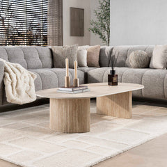 Salontafel Romano Arch 135x70 cm / Keramiek travertin