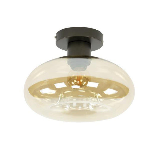 Plafondlamp Soll 1-lichts / Amber glas