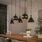 Hanglamp Metallo 5-lichts / Sienna bruin