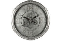 Radarklok Darlington rond zilver Ø72 cm