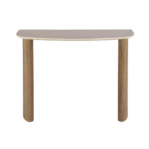 Kaptafel/bureau Romano curvo / Ceramic Travertine