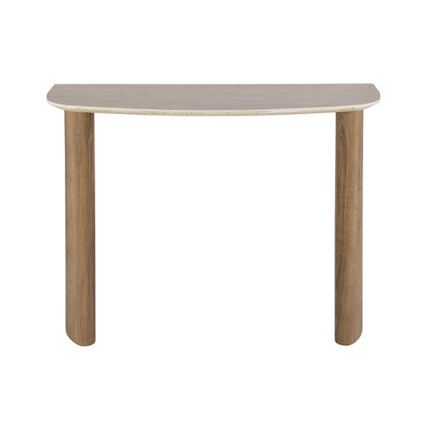Kaptafel/bureau Romano curvo / Ceramic Travertine