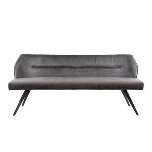 Eetkamerbank Pull velours - 188 cm - leverbaar in 2 kleuren
