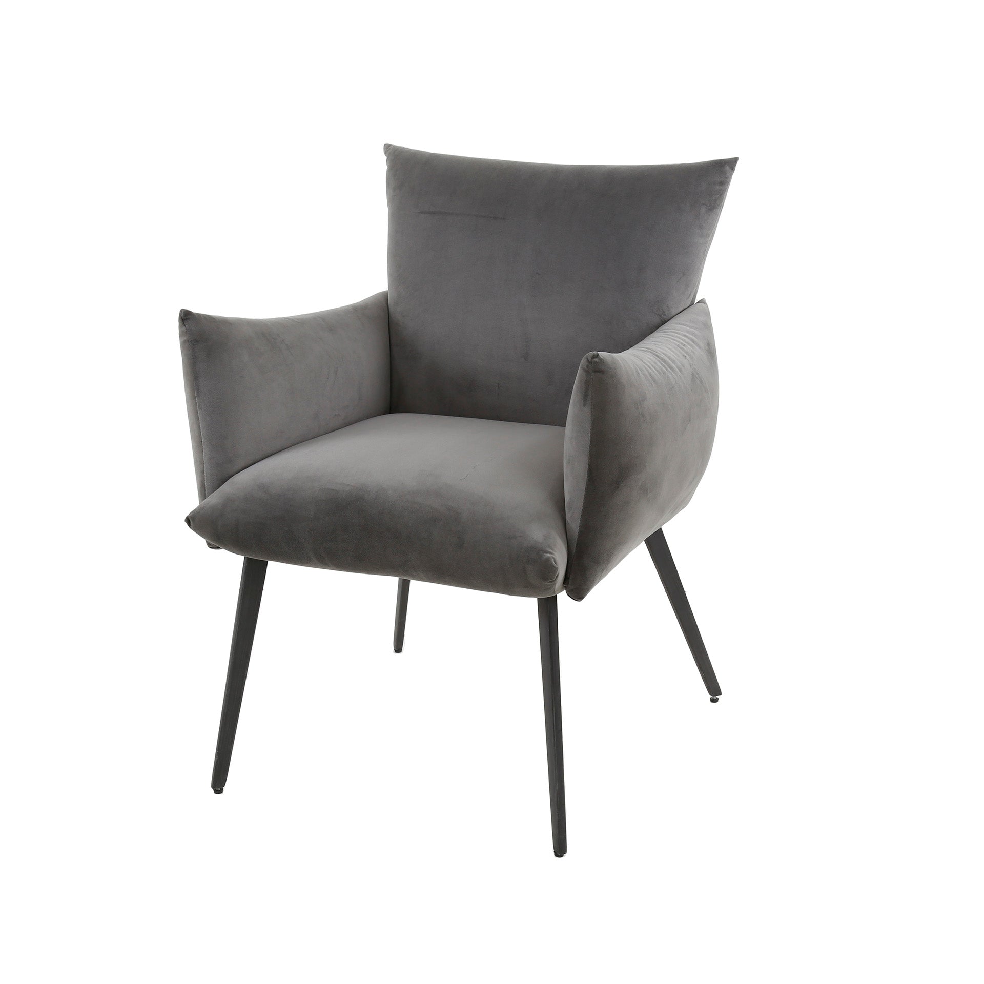 Eetkamerfauteuil/stoel Lobby Velours stof met armleuning - leverbaar in 4 kleuren