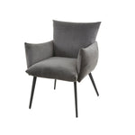 Eetkamerfauteuil/stoel Lobby Velours stof met armleuning - leverbaar in 4 kleuren