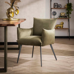 Eetkamerfauteuil/stoel Lobby Velours stof met armleuning - leverbaar in 4 kleuren