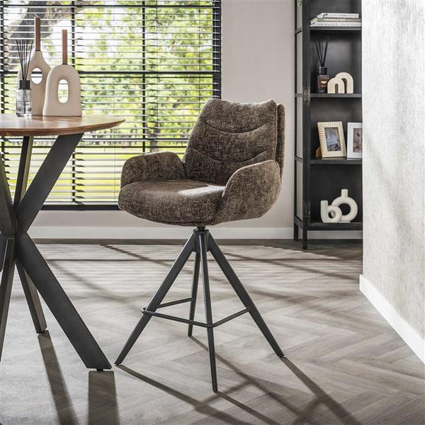 Barstoel lounge draaibaar - Hoven taupe