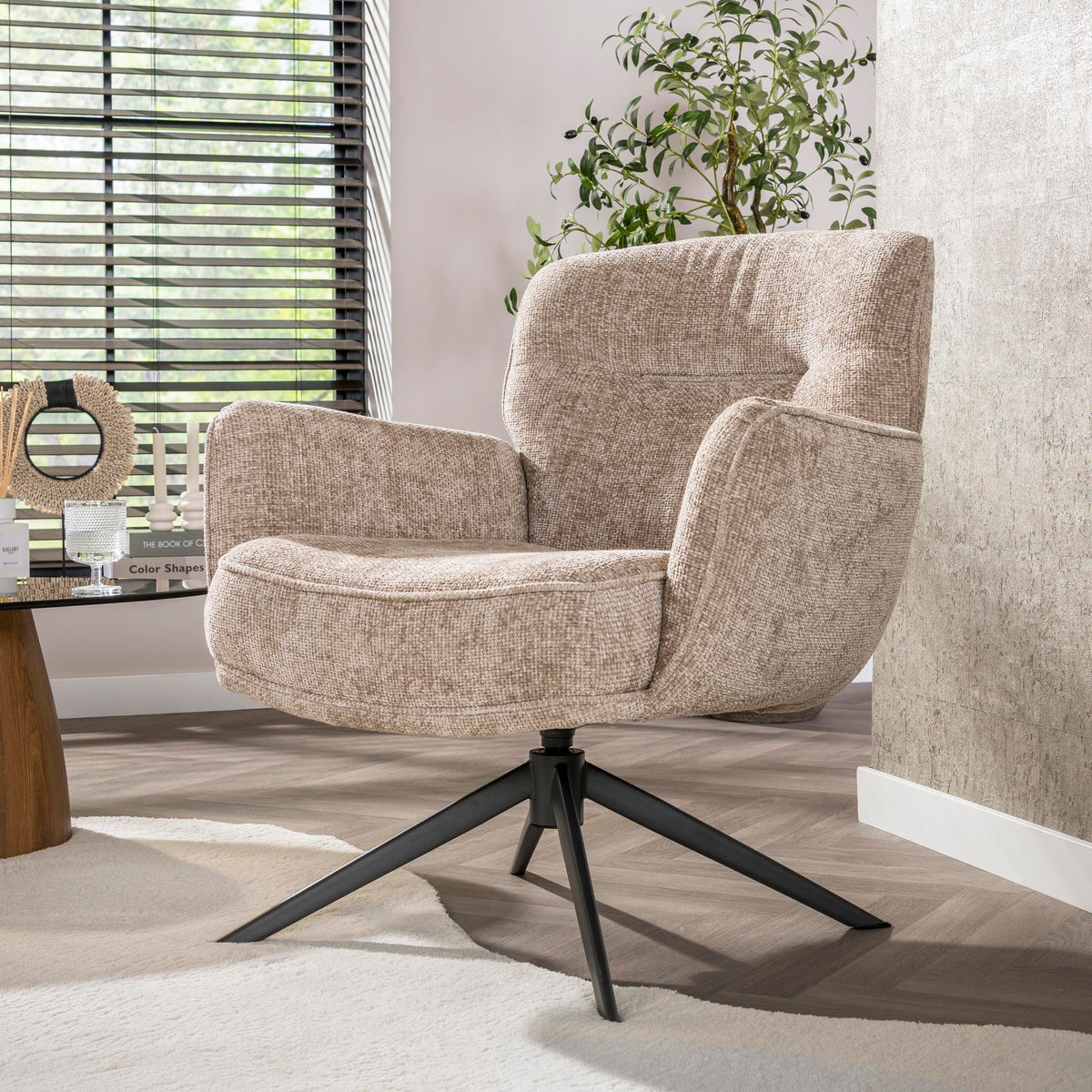 Fauteuil Forza draaibaar - Hoven zand