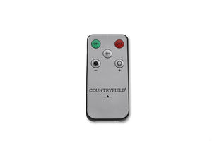 2 stuks LED Dinerkaars rustiek crème - 24 cm hoog + afstandsbediening (Countryfield)