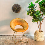 Thomas Kent wandklok "Oyster" rond groen/goud small  - Ø40CM