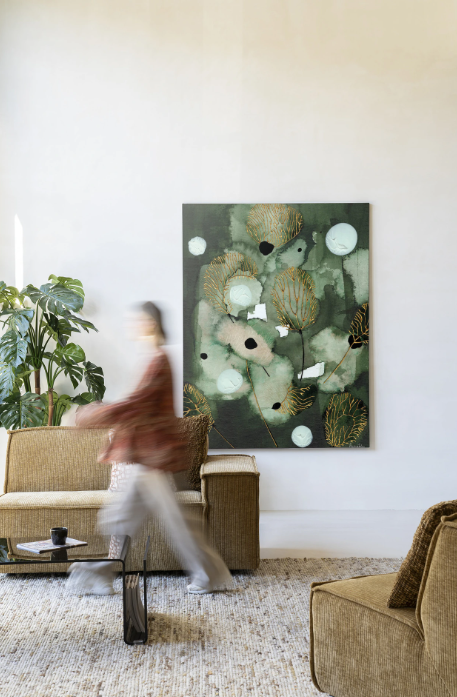 Glasschilderij Forest Flower - Urban Cotton