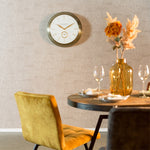 Thomas Kent wandklok "Timekeeper" rond Wit/Goud  - Ø48 CM