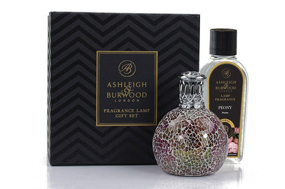 Ashleigh & Burwood Cadeauset - Pearlescence Geurlamp + Peony  geurolie