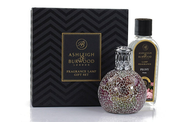 Ashleigh & Burwood Cadeauset - Pearlescence Geurlamp + Peony  geurolie