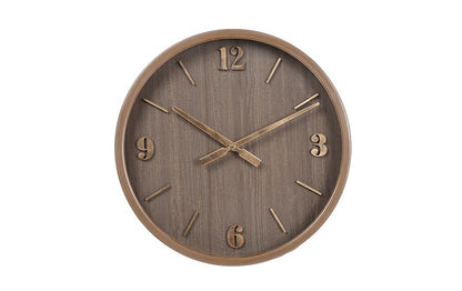 Wandklok Rodas S Bruin/Goud - Ø46 CM