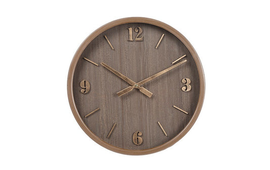 Wandklok Rodas S Bruin/Goud - Ø46 CM
