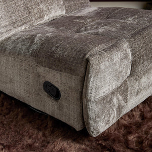 Relaxfauteuil Mila handmatig & draaibaar met unieke schommelstand - Grijze stof