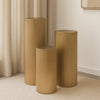 Bloemen/vazen zuil Bradly goud - 80 cm hoog