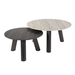 Salontafel Twin rond set van 2 stuks