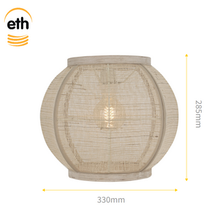 Stoffen Plafonniere ETH zandkleur 33cm