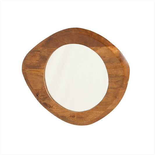 Wandspiegel mangohout Geometrisch  50x3x44 cm (magazijn opruiming)