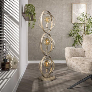 Vloerlamp Turn Around 3-lichts / Beige