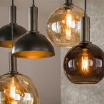 Hanglamp Cluster 4+3-lichts / Sienna bruin