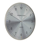 Thomas Kent wandklok "Oyster" rond grijs/zilver small  - Ø40CM